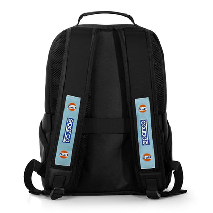 Sparco Gulf Racing Stage Rucksack Backpack Bag Size 42x30x12cm 15L 600D Coated Polyester