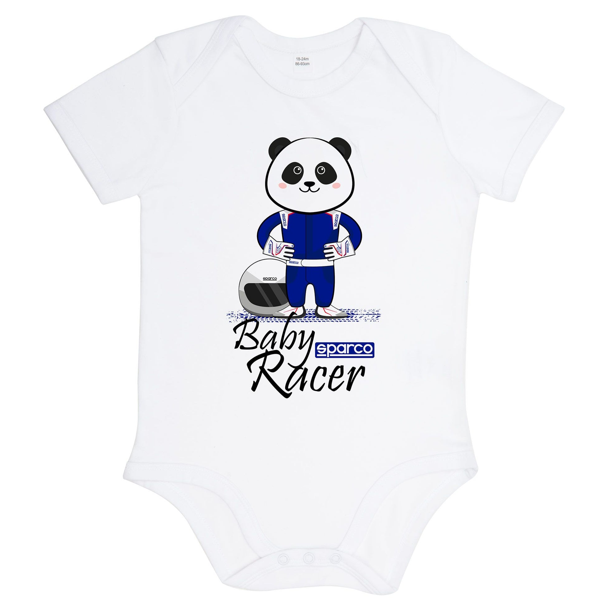 Sparco Baby Racer Vest Bodysuit 100% Organic Cotton in Ages 6-24 Months - raceforglory.store