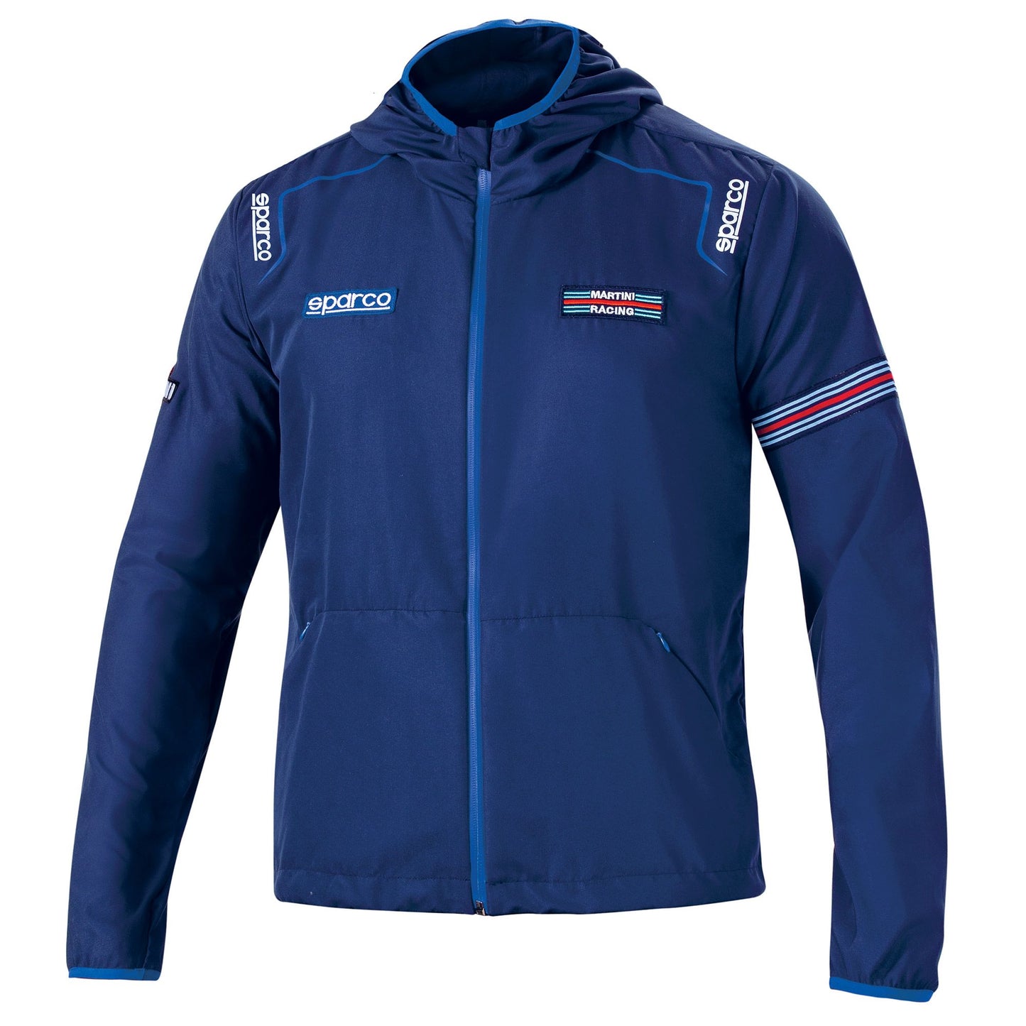 02405MR Sparco Martini Racing Windbreaker Lightweight Jacket Waterproof Coat - raceforglory.store
