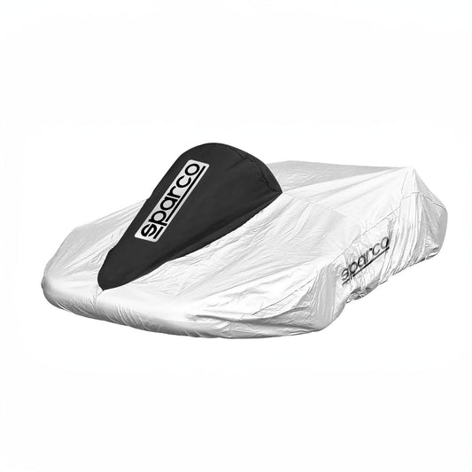 Sparco Kart Cover Black/Silver Go-Kart Protection Karting Racing Accessories - raceforglory.store