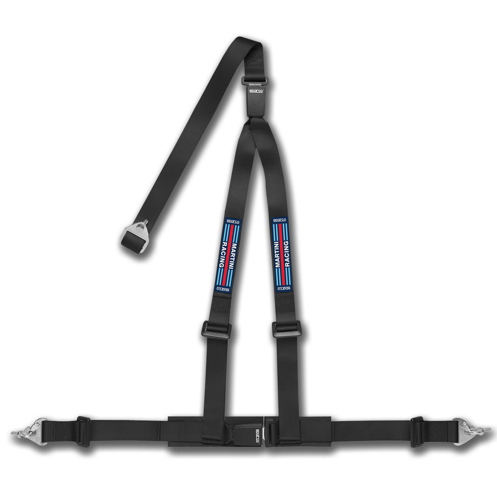 Sparco CLUB Harness Martini Racing Edition 3-Point ECE Spec for Road or Track - raceforglory.store
