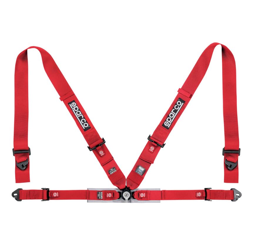 Sparco SPORT H-4 Racing 4-Point Harness Seat Belts 3" Straps FIA 8854-1998