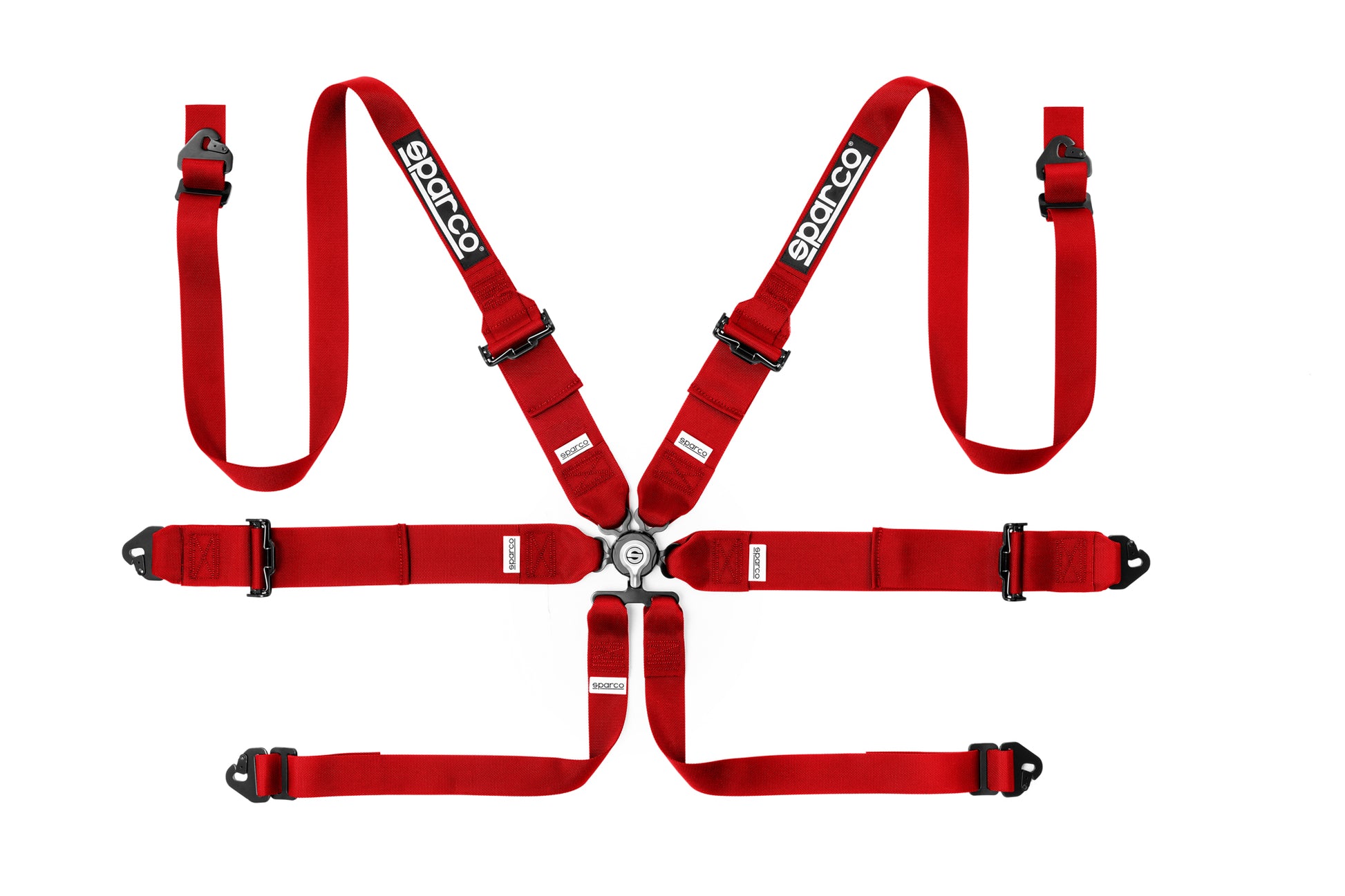 Sparco COMPETITION H-3+2 Racing Harness 6-Point FHR Shoulder Straps FIA Approved - raceforglory.store