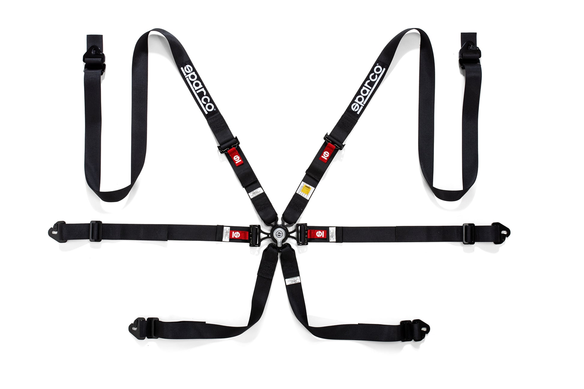 Sparco COMPETITION H-2 PD Harness 6-Point 2" FHR Straps FIA 8853-2016 Race Rally - raceforglory.store
