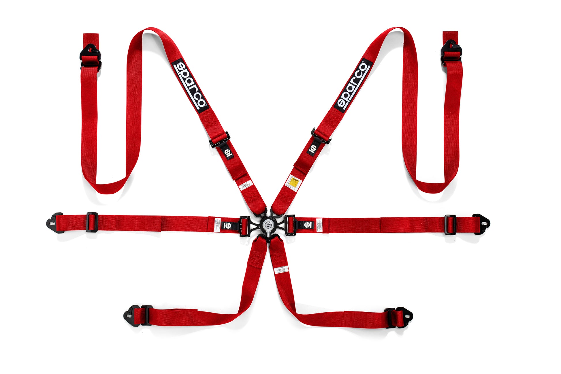 Sparco COMPETITION H-2 PD Harness 6-Point 2" FHR Straps FIA 8853-2016 Race Rally - raceforglory.store
