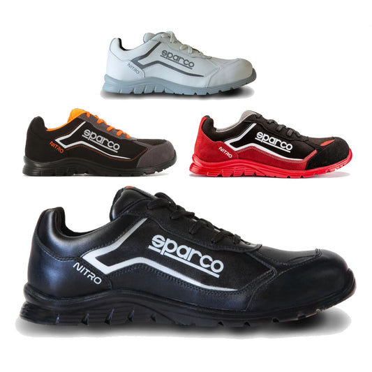 07522 Sparco NITRO S3 SRC Safety Footwear Work Trainers Microfibre Waterproof - raceforglory.store