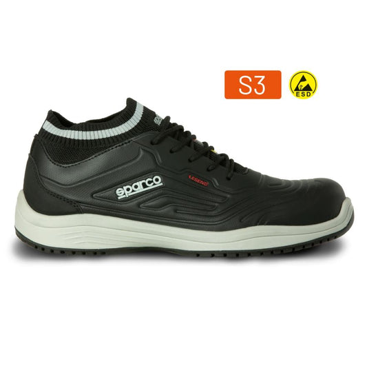 07525 Sparco LEGEND Safety Footwear Trainers ESD S3 SRC Shoes Carbon Toe Cap - raceforglory.store