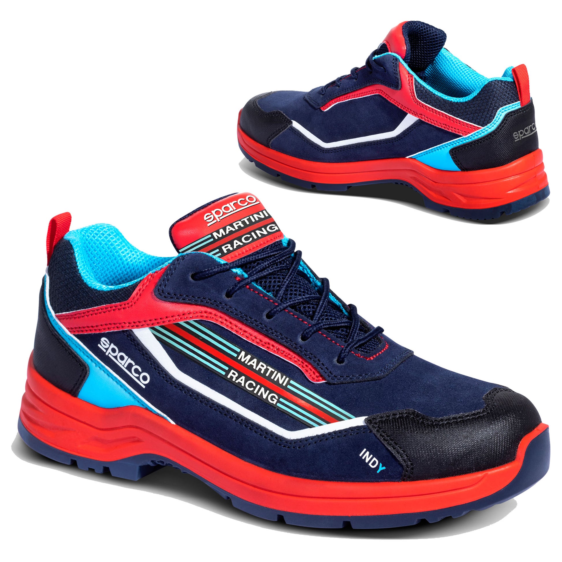 07537MR Sparco INDY Safety Shoes Martini Racing Mechanic Trainers ESD S3S SR LG - raceforglory.store