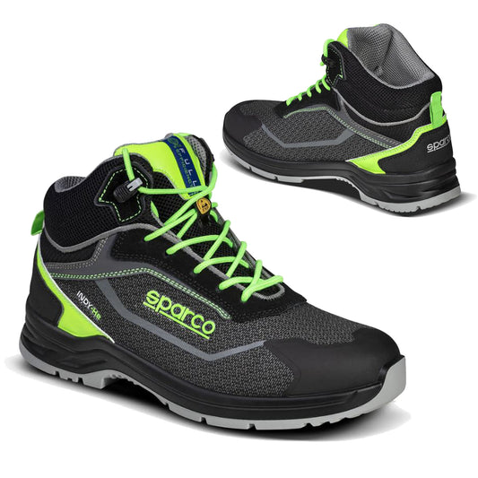 07542 Sparco INDY-HE RANGER Safety Boots Work Trainer Style ESD S3S SR LG Spec - raceforglory.store