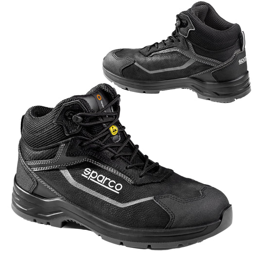 Sparco INDY LINE Sicherheitsstiefel ESD S3S SR Zehenschutz Wasserdicht Nubuk