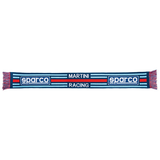 Sparco Martini Racing Scarf 150x20cm Jacquard Rally Fan Motorsport Merchandise - raceforglory.store