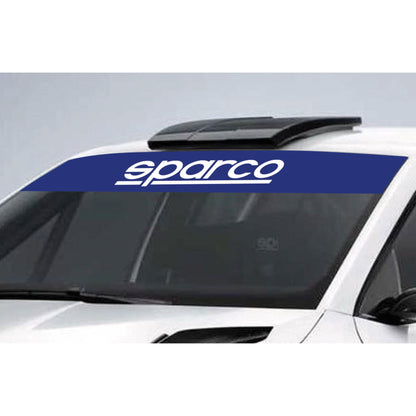 Sparco Racing Windscreen Sunstrip Front 137x17cm Windshield Banner Race Rally