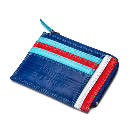 Sparco Martini Racing Ledergeldbörse 12x9cm geprägtes Logo Offizielles Merchandise