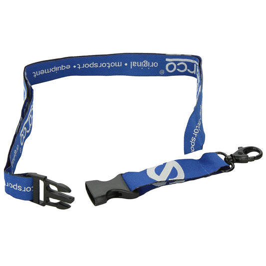 099BADGE Sparco Racing Motorsport Lanyard Blue Neck Strap Ticket Pass Holder