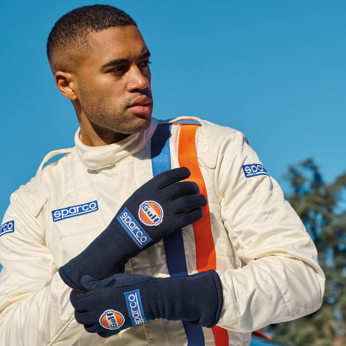 Casco Sparco J-PRO Gulf Racing Edición Especial Abierto para Track Day ECE 22.06