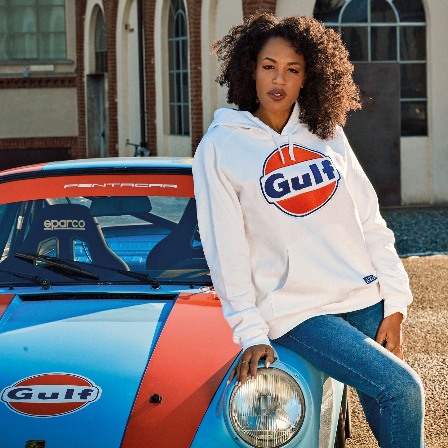 Sparco Gulf Racing Fahreranzug Klassisch Retro 2-lagig Overall Feuerschutz FIA Spec