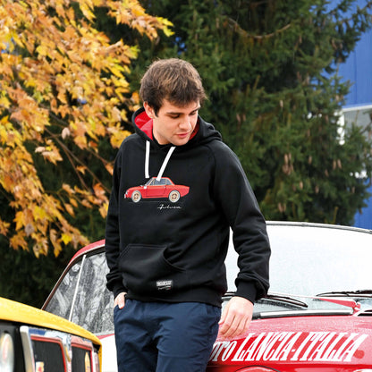 New 2025 Sparco Hoodie Lancia Fulvia HF Classic Car Retro Hoody Made in Italy