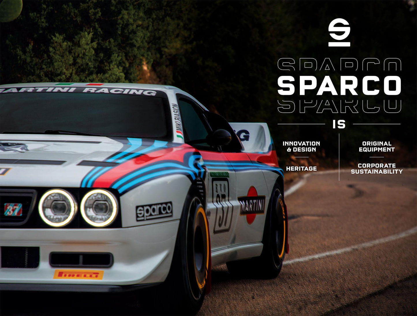 2026 Sparco COMPETITION H-2 PD Race Harness Martini Racing 6-Point FHR FIA