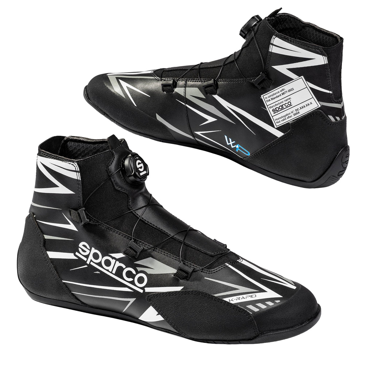 2026 Sparco K-RAPID WP Karting Boots Waterproof Wet Rain Race FIA 8877-2022