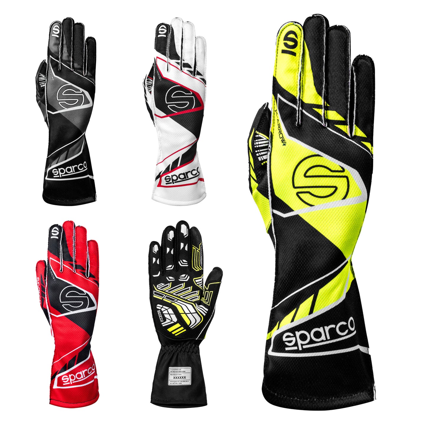 2026 Sparco K-ARROW+ Karting Gloves New Kart Homologation FIA 8877-2022 Approved
