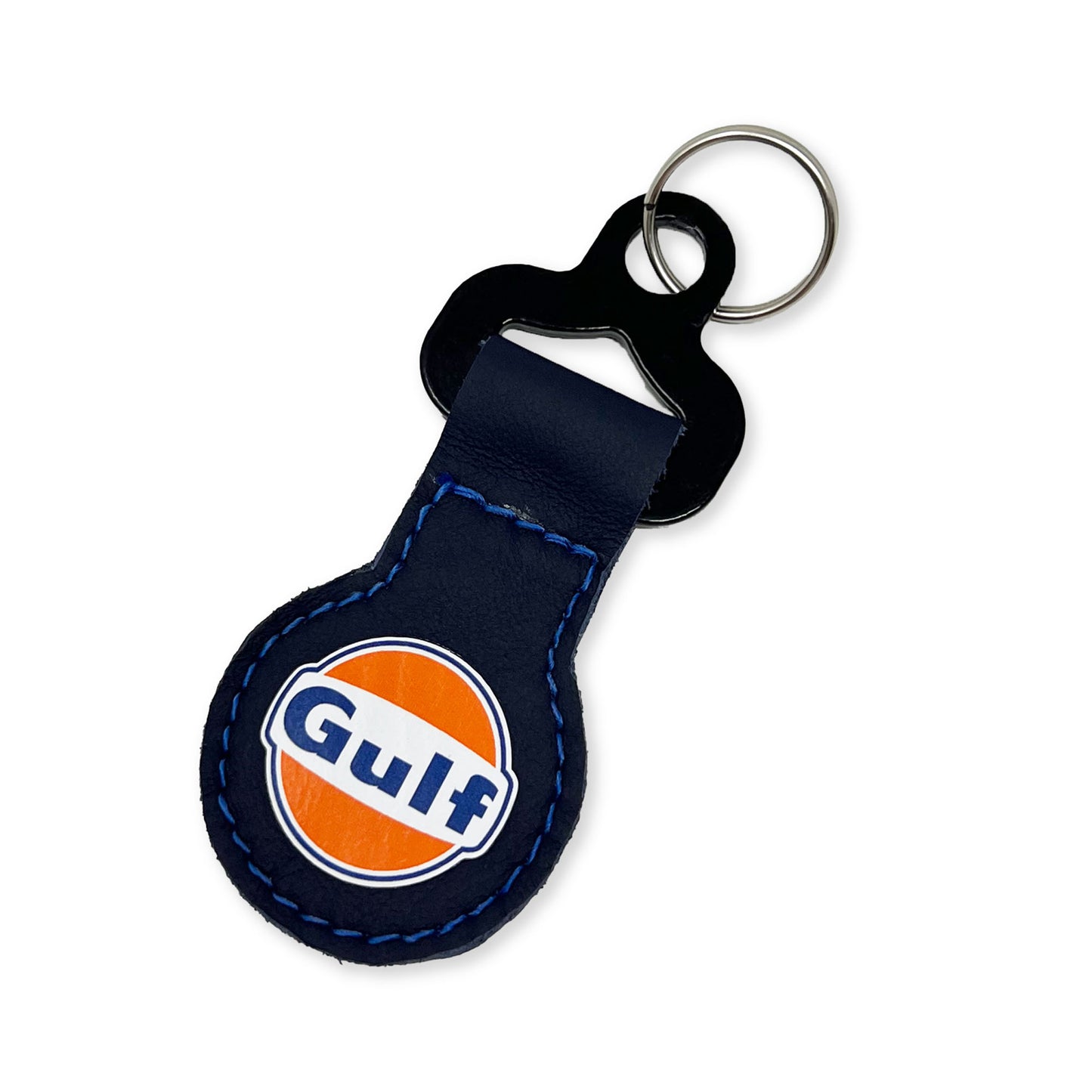 Llavero Sparco Gulf Racing de microfibra de cuero, merchandising oficial