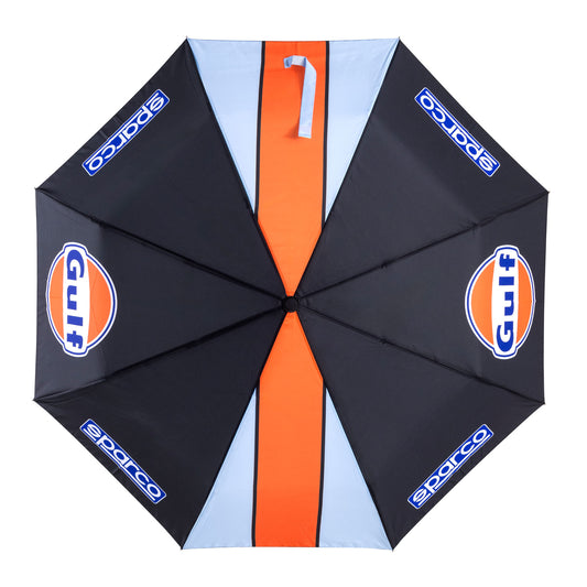 Sparco Gulf Racing Foldable Umbrella Compact 120cm Telescopic Handle LED Light