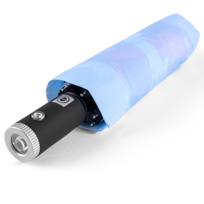 Sparco Gulf Racing Klappschirm Kompakt 120cm Teleskopgriff LED Licht