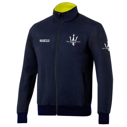 2026 Sparco MASERATI CORSE Mens Sweathirt Full-Zip Genuine Official Jumper