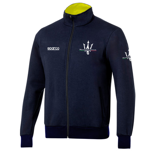 2026 Sparco MASERATI CORSE Mens Sweathirt Full-Zip Genuine Official Jumper
