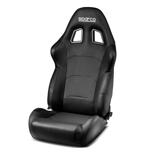 2025 Sparco R500 Torino Seat Sports Recliner Sky Black Vinyl Performance Road