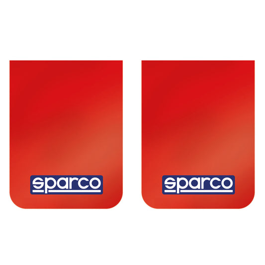 2025 Sparco Racing Mud Flaps 4mm Red FIA Compliant Spec Race Rally Motorsport