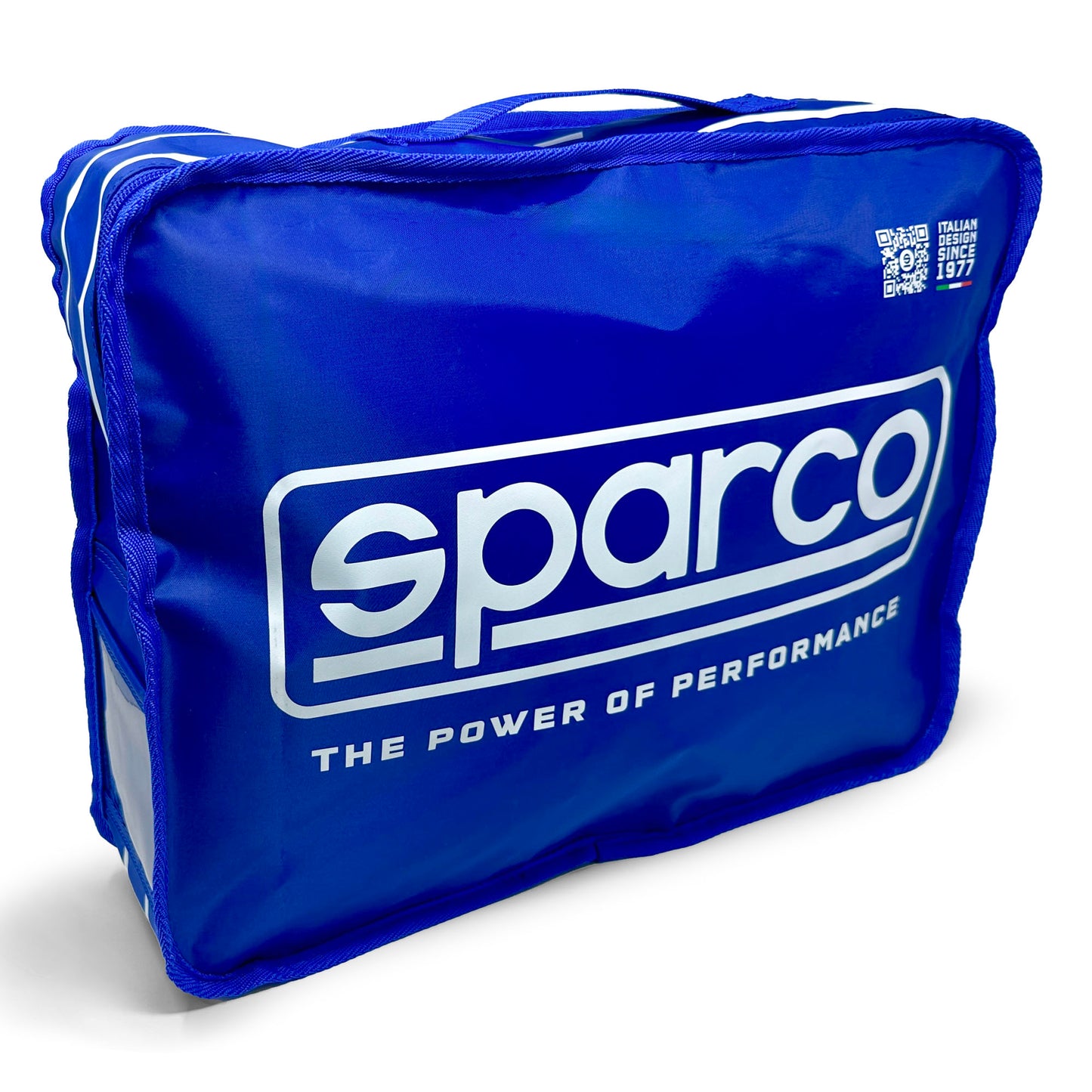 Original Sparco Renntascherucksack Blau/Silber für Racing Kart Rally Motorsport