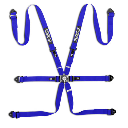 2026 Sparco COMPETITION H-2 PD Race Harness Pull Down Belts 6-Point FHR FIA
