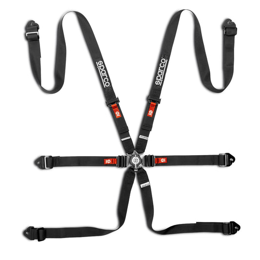 2026 Sparco COMPETITION H-2 PD Race Harness Pull Down Belts 6-Point FHR FIA