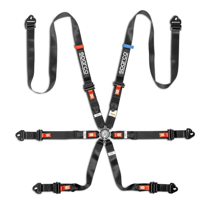 2026 Sparco PRO H-9 ENDURANCE Seat Harness Belts 6-Point FHR FIA 8853-2016