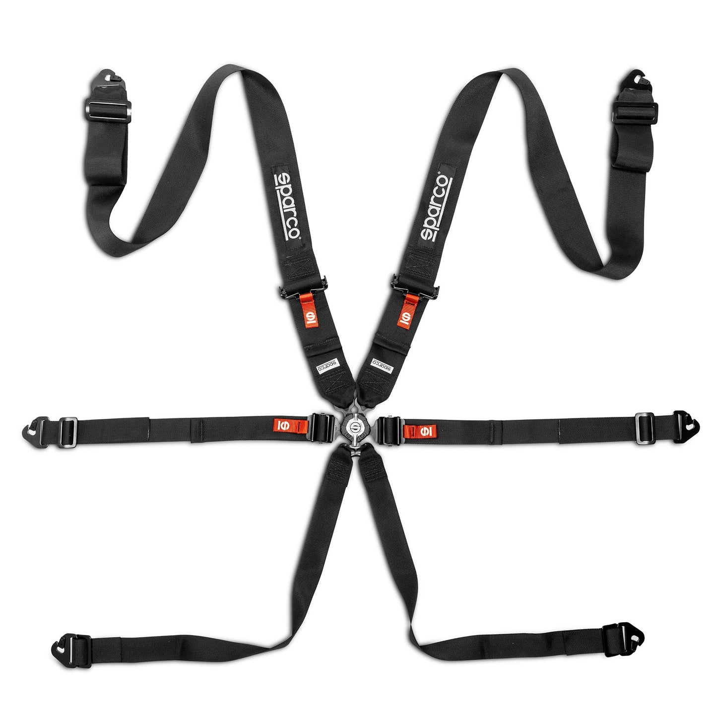 2026 Sparco COMPETITION H-3 STEEL Harness Seat Belts 6-Point FIA 8853-2016