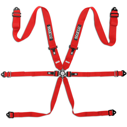 2026 Sparco COMPETITION H-3 STEEL Harness Seat Belts 6-Point FIA 8853-2016