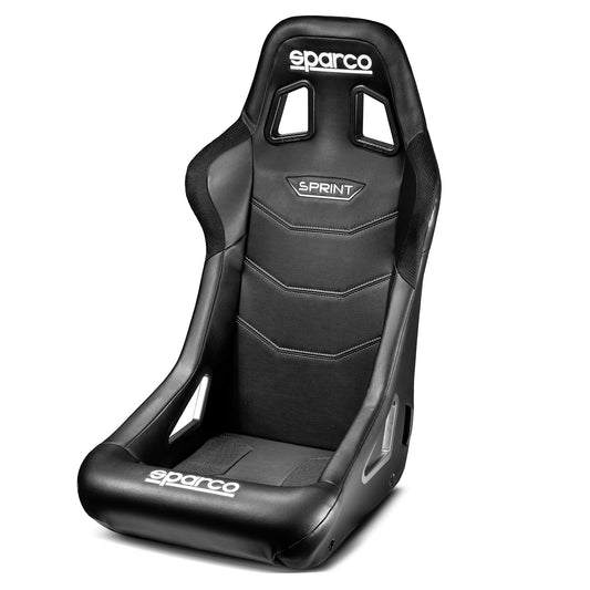 2025 Sparco SPRINT Racing Seat Black Sky Vinyl Fabric Entry Level FIA Approved