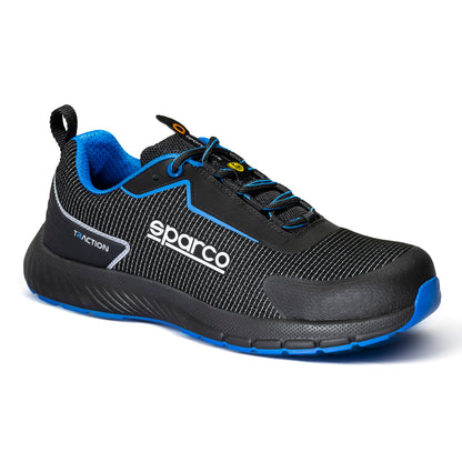 2026 Sparco TRACTION Safety Shoes Mechanic Trainers Toe Protection ESD S1PS SR