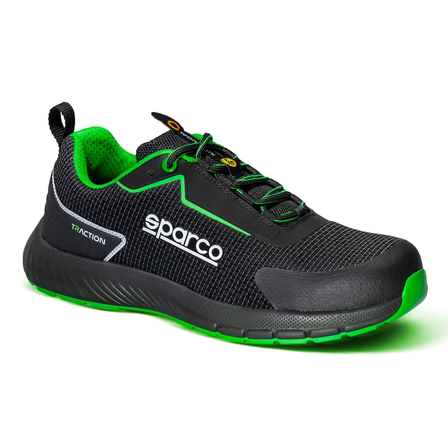 2026 Sparco TRACTION Safety Shoes Mechanic Trainers Toe Protection ESD S1PS SR