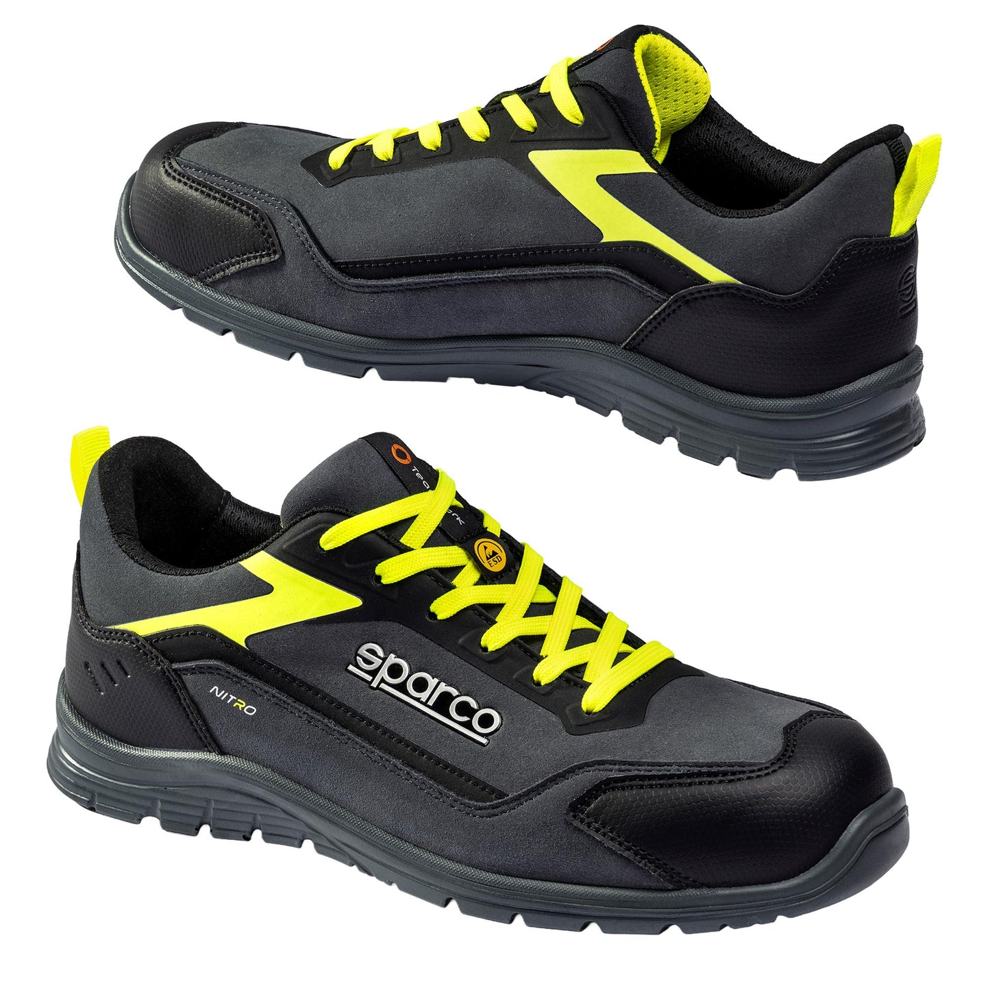 2026 Sparco NITRO ADVANCED S3S Safety Shoes Work Trainers Mechanic Waterproof