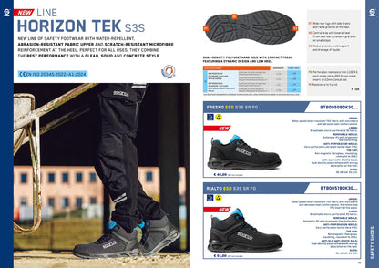 Sparco HORIZON TEK S3 Sicherheitsschuhe Stiefel Mechaniker Boxencrew Arbeitsschuhe S3S