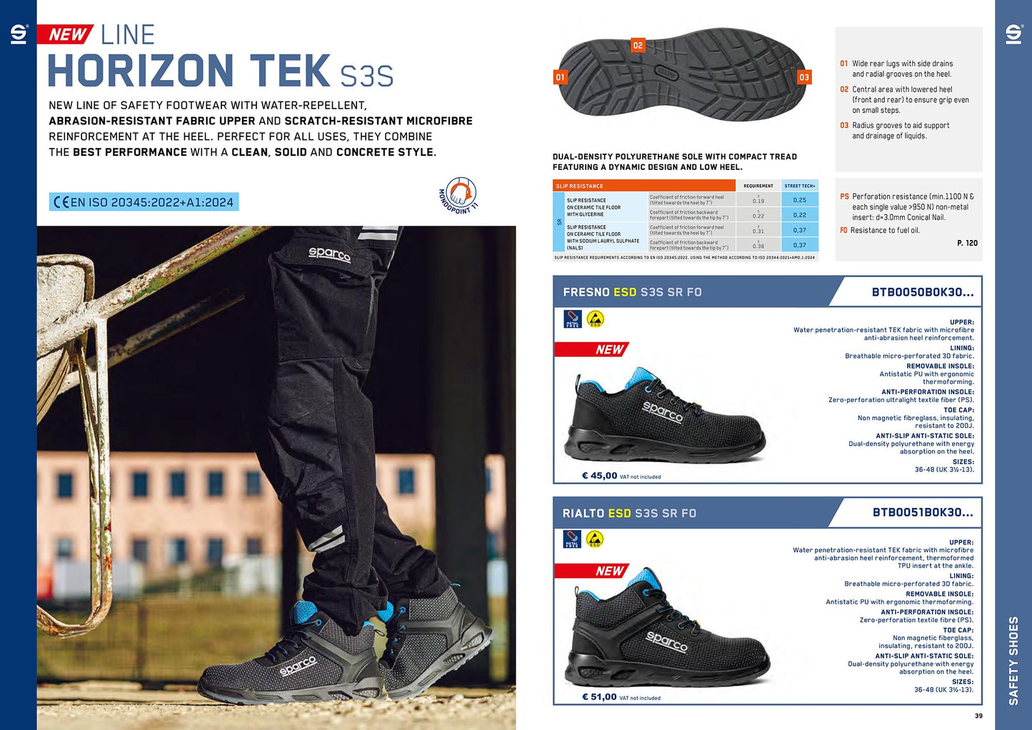 Sparco HORIZON TEK S3 Sicherheitsschuhe Sneaker Mechaniker Boxencrew Arbeitszertifiziert S3S