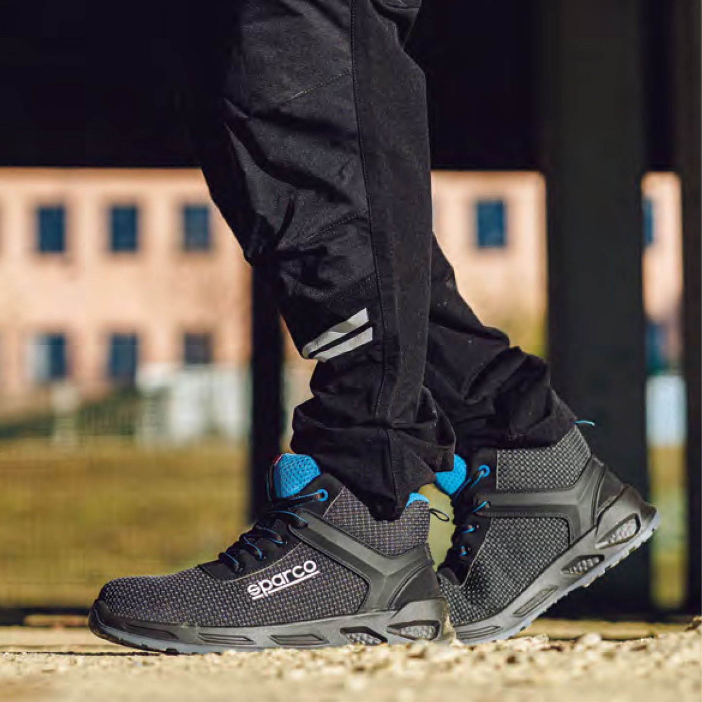Sparco HORIZON TEK S3 Sicherheitsschuhe Stiefel Mechaniker Boxencrew Arbeitsschuhe S3S