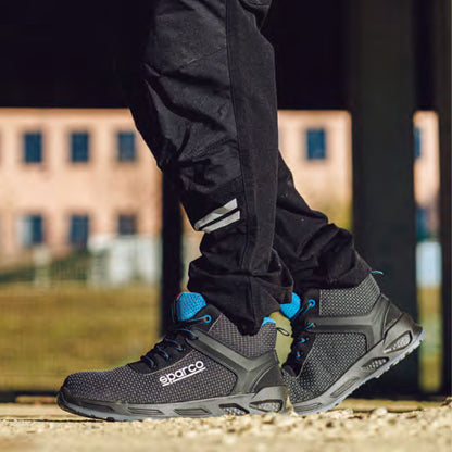 Sparco HORIZON TEK S3 Sicherheitsschuhe Stiefel Mechaniker Boxencrew Arbeitsschuhe S3S