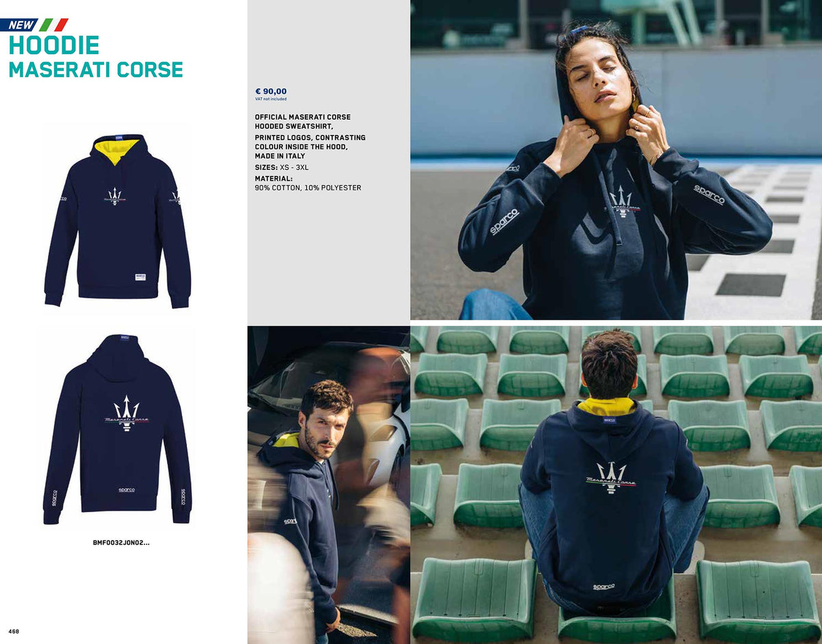 2026 Sparco MASERATI CORSE Softshell Jacket 3-Layer Waterproof Mens Coat