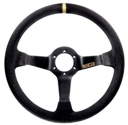 Volante Sparco R325 Ante 350mm Estilo Plato Hondo 95mm 6x70mm 3 Radios Negro