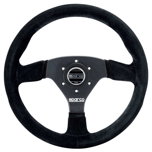 Sparco R383 Rally Steering Wheel 330mm Black Suede 330mm for 6x70mm PCD Hub Boss