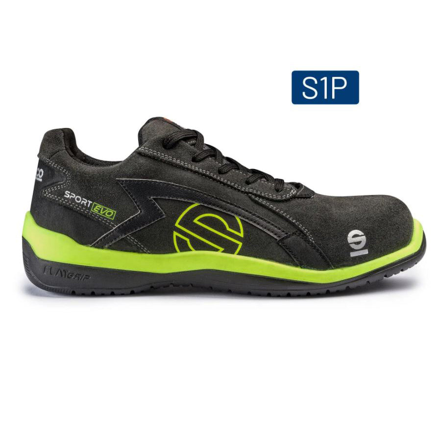 07516 Sparco SPORT EVO Safety Footwear Work Trainers Mechanic Shoes S3 SRC ISO - raceforglory.store