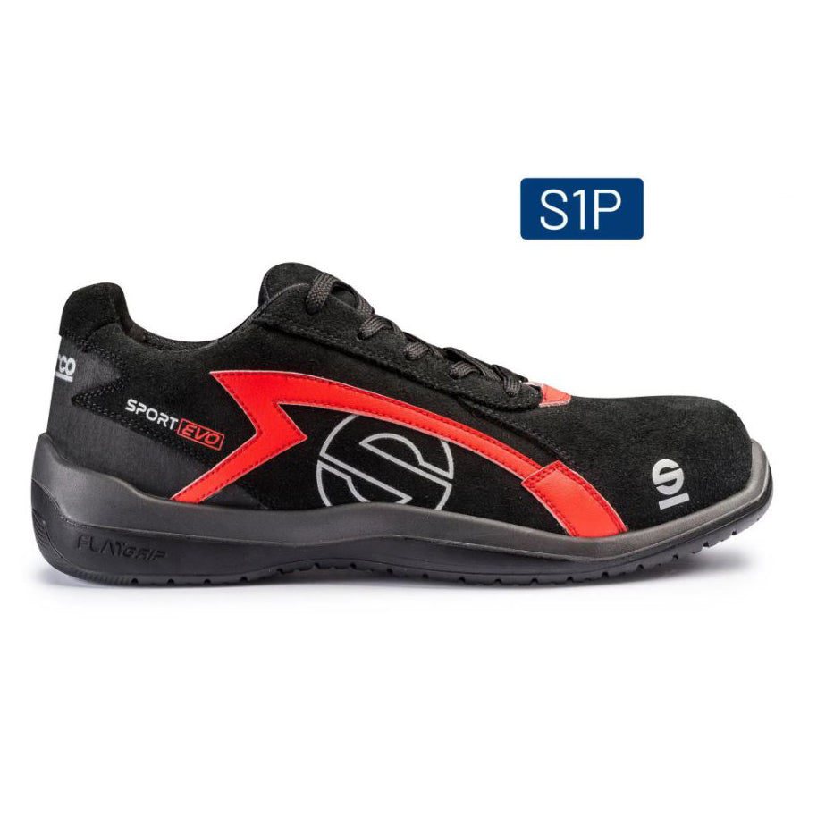 07516 Sparco SPORT EVO Safety Footwear Work Trainers Mechanic Shoes S3 SRC ISO - raceforglory.store